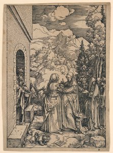 La Visitation, de "La Vie de la Vierge" - Albrecht Dürer