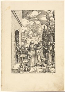 La Visitation, de La Vie de la Vierge - Albrecht Dürer