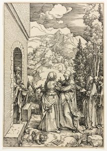 La Visitation, de La Vie de la Vierge - Albrecht Dürer