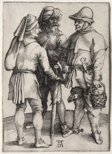 Trois paysans en conversation - Albrecht Dürer