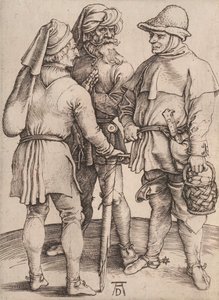 Trois paysans en conversation - Albrecht Dürer