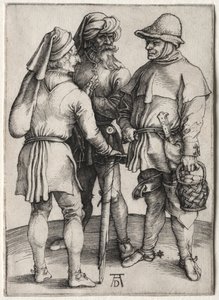 Trois paysans en conversation, vers 1497 - Albrecht Dürer