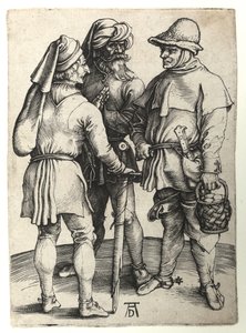 Trois villageois en conversation, c.1497 - Albrecht Dürer