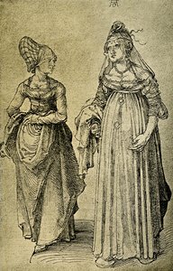 Femme de Nuremberg et vénitienne - Albrecht Dürer