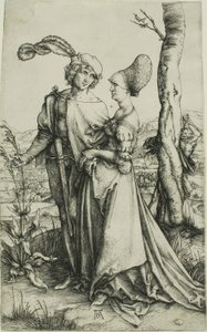 Jeune couple menacé par la mort (La Promenade)