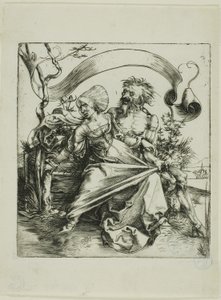 Jeune femme attaquée par la mort (Le Ravisseur) - Albrecht Dürer