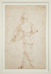 Un homme avec une rame - Albrecht Dürer