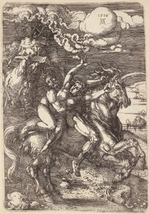 Enlèvement sur une licorne - Albrecht Dürer