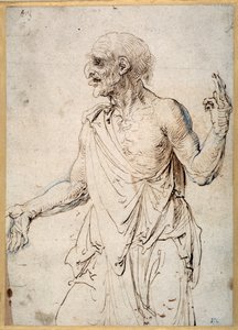 Un vieil homme gesticulant - Albrecht Dürer