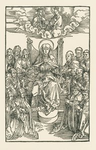 Birgitta entourée de moniales et de moines - Albrecht Dürer or Duerer