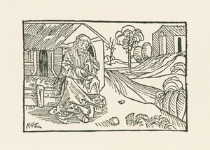 Frère Noël devant la cabane - Albrecht Dürer or Duerer