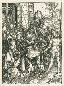 Christ portant la croix, vers 1498-99 (gravure sur bois) - Albrecht Dürer or Duerer