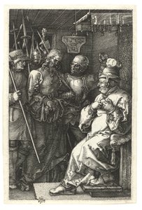 Le Christ devant Caïphe, 1512 (gravure au burin sur cuivre) - Albrecht Dürer
