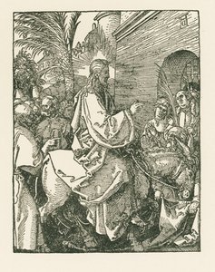 Entrée du Christ à Jérusalem, vers 1508-09 (gravure sur bois) - Albrecht Dürer or Duerer