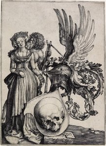 Blason avec un crâne, c. 1503 - Albrecht Dürer