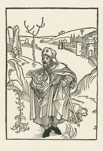 Jean Charlier de Gerson en tant que pèlerin - Albrecht Dürer or Duerer