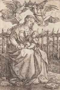 La Vierge Marie couronnée par deux anges - Albrecht Dürer