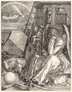 Melencolia I par Albrecht Dürer (1471-1528), une de ses 3 gravures maîtresses achevées en 1514