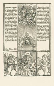 Sainte Birgitta comme intercesseur, avec un couple marié en train de prier - Albrecht Dürer or Duerer