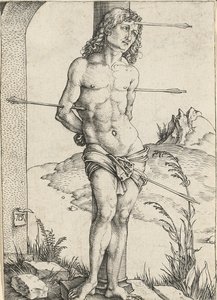 Saint Sébastien attaché à une colonne - Albrecht Dürer