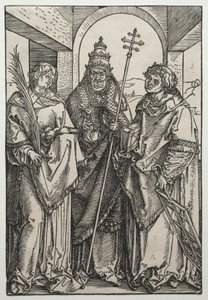 Saints Étienne, Sixte et Laurent, c.1504-05 (gravure sur bois)