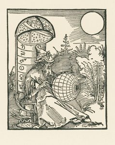 Astronome assis tenant un globe terrestre - Albrecht Dürer or Duerer