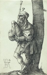 Le joueur de cornemuse - Albrecht Dürer