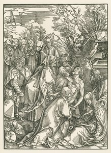 La mise au tombeau, vers 1496-97 (gravure sur bois) - Albrecht Dürer or Duerer