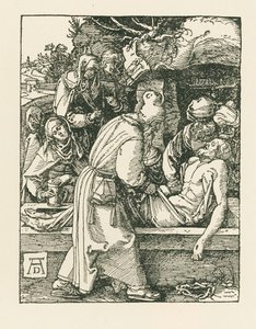 La mise au tombeau, vers 1509-10 (gravure sur bois) - Albrecht Dürer or Duerer
