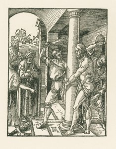 La Flagellation, vers 1509 (gravure sur bois) - Albrecht Dürer or Duerer