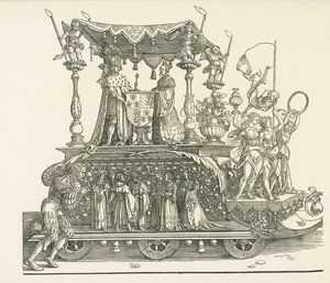 La petite voiture triomphale ou le mariage bourguignon - Albrecht Dürer or Duerer