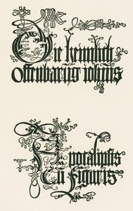 Title of the German Edition of 1498 : La révélation secrète de iohannis ... - Albrecht Dürer or Duerer