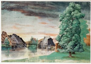Moulin à saule - Mill under willows - Albrecht Dürer or Duerer