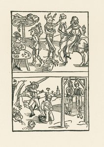 Woodcut to " Comme le cube est sur le kumen " - Albrecht Dürer or Duerer