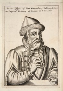 Jean Guttemberg, gravure publiée en 1683 - Albrecht Mentz