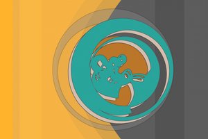 Tourbillon bleu sarcelle dynamique - Alejandra Winkhaus