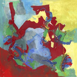 Collage abstrait plein de vie