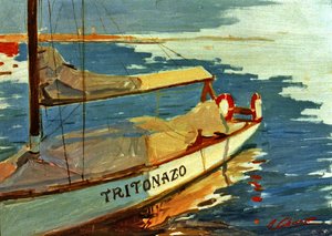 Marine avec bateau