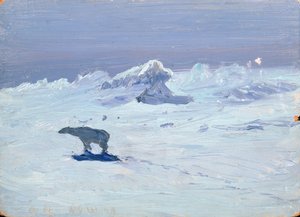 Un ours polaire chassant par une nuit de clair de lune, 1899