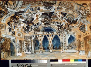 Décor pour la pièce de théâtre La Dame de la mer de Henrik Ibsen