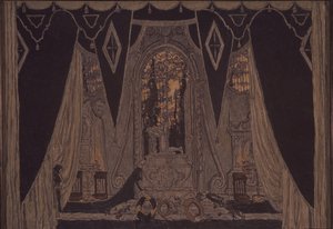 Décor de scène pour la pièce Don Juan de J.-B. Molière, 1910