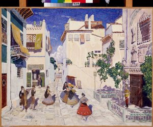 Une rue à Séville, décor pour l