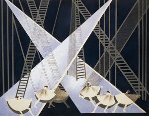 Décor de scène pour arène de cirque, Album de décorations florales - Aleksandra Aleksandrovna Ekster