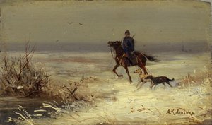 À la chasse, seconde moitié du XIXe siècle - Aleksei Danilovich Kivshenko