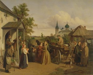 Le départ, 1850 - Aleksei Filippovich Chernyshev