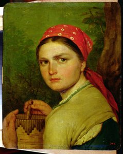 Fille avec un pot en écorce de bouleau, c.1824