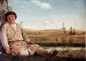 Berger endormi - Aleksei Gavrilovich Venetsianov