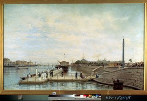 Cérémonie pour le bicentenaire de la naissance du tsar Pierre Ier le Grand sur la Neva à Saint-Pétersbourg - Aleksei Petrovich Bogolyubov