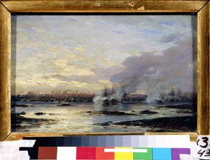 La bataille de Gangut - Aleksei Petrovich Bogolyubov