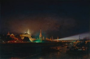 Illumination du Kremlin de Moscou, 1883 - Aleksei Petrovich Bogolyubov